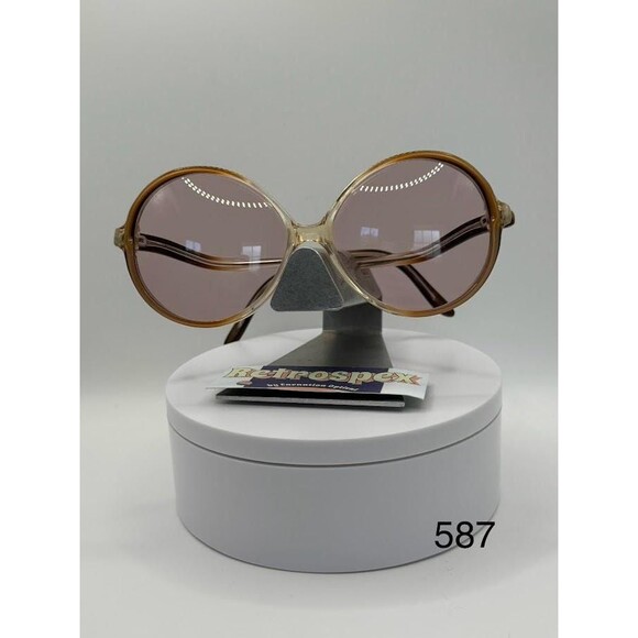 NEW Vintage Oversize Eyeglasses | Non Rx | Round Style | Gloria Vanderbilt main image 7